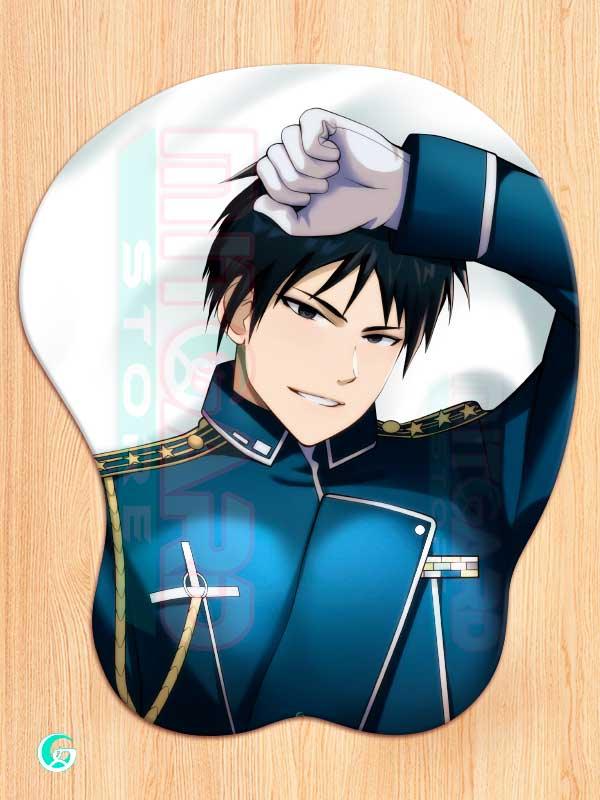 Roy Mustang 3D Mouse pad with Gel Wrist rest